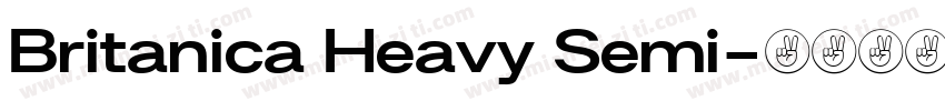 Britanica Heavy Semi字体转换